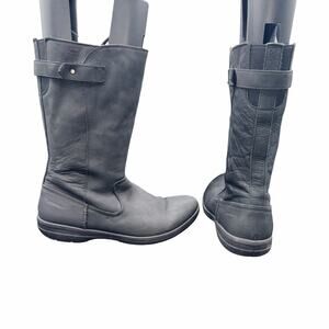 Merrell Women’s Black Leather Tall Boots J95312 US 10 EU 41